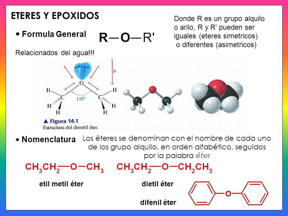 ALCOHOLES ETERES Y EPOXIDOS ETERES Y EPOXIDOS
